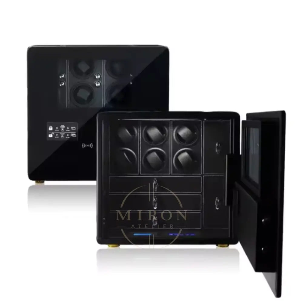 Watch Winder Safe - Vendôme - 6 Slot-Black - Watch Winder