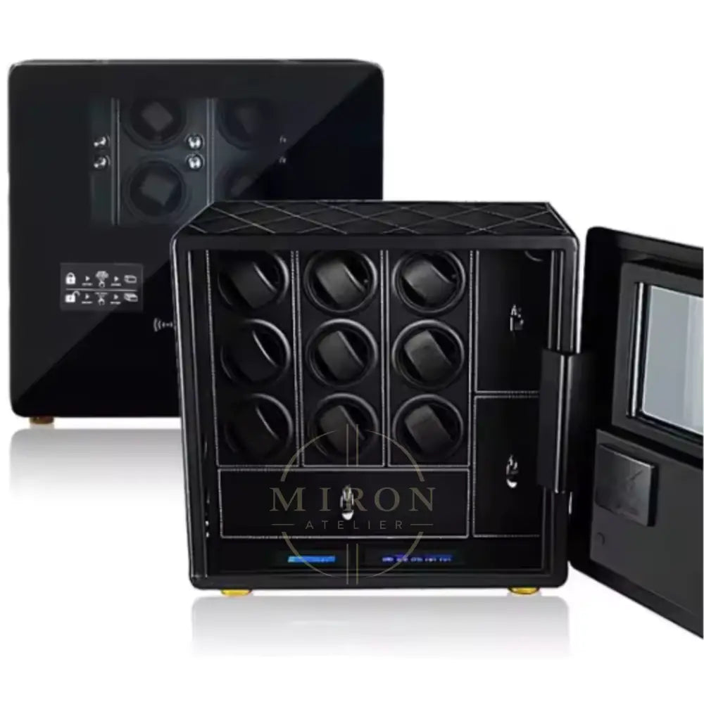 Watch Winder Safe - Vendôme - 9 Slot-Black - Watch Winder