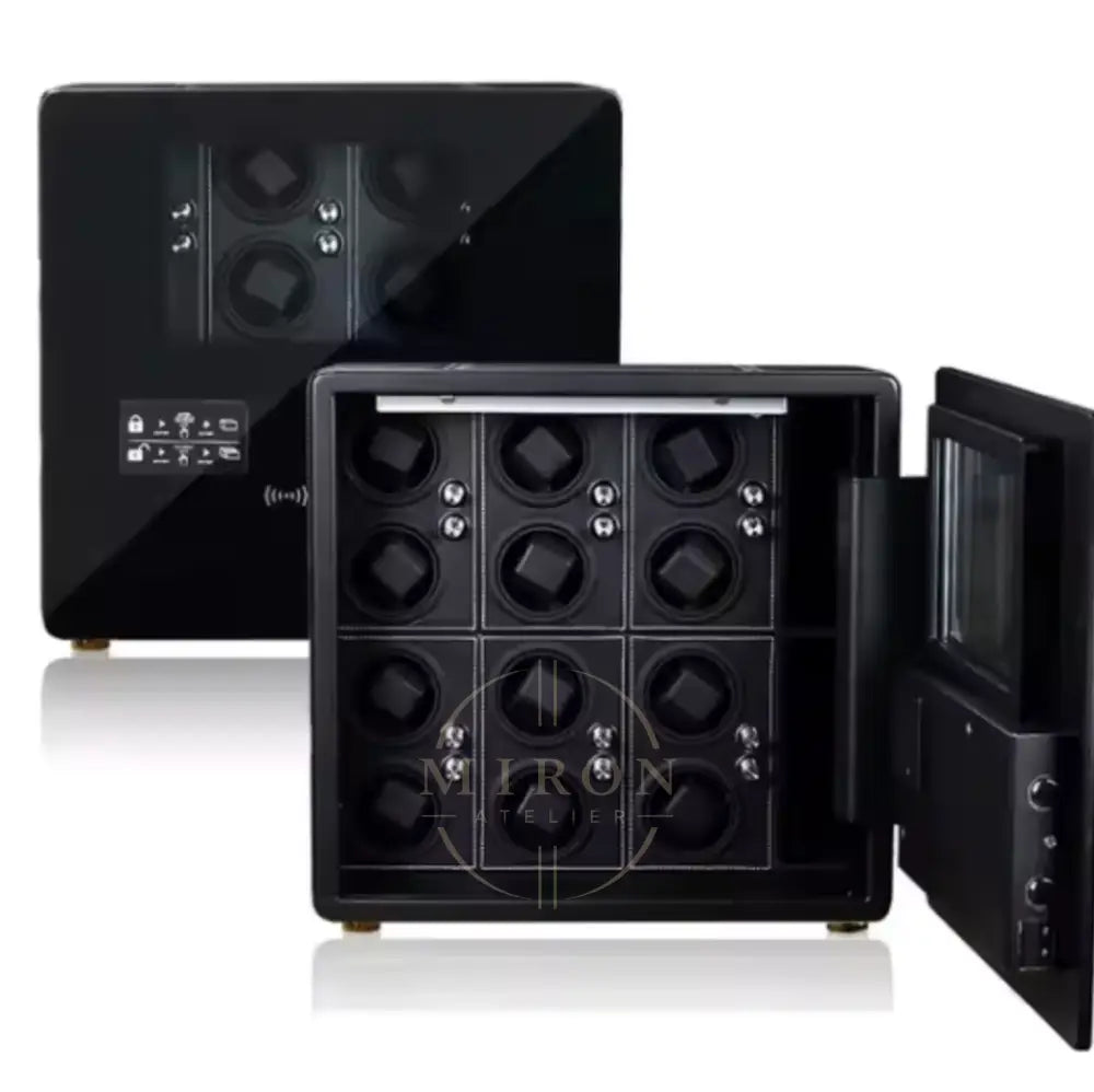 Watch Winder Safe - Vendôme - 12 Slot-Black - Watch Winder