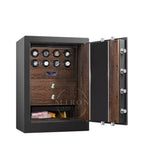 Watch Winder Safe - Suprême - Walnut Grain / Essential (8 Watches) - Watch Winder