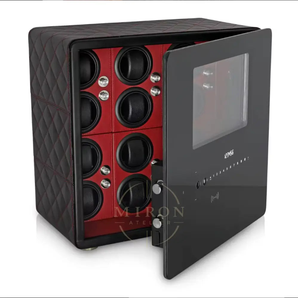 Watch Winder Safe - Vendôme - 12 Slot-Red - Watch Winder