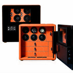 Watch Winder Safe - Vendôme - 6 Slot-Orange - Watch Winder
