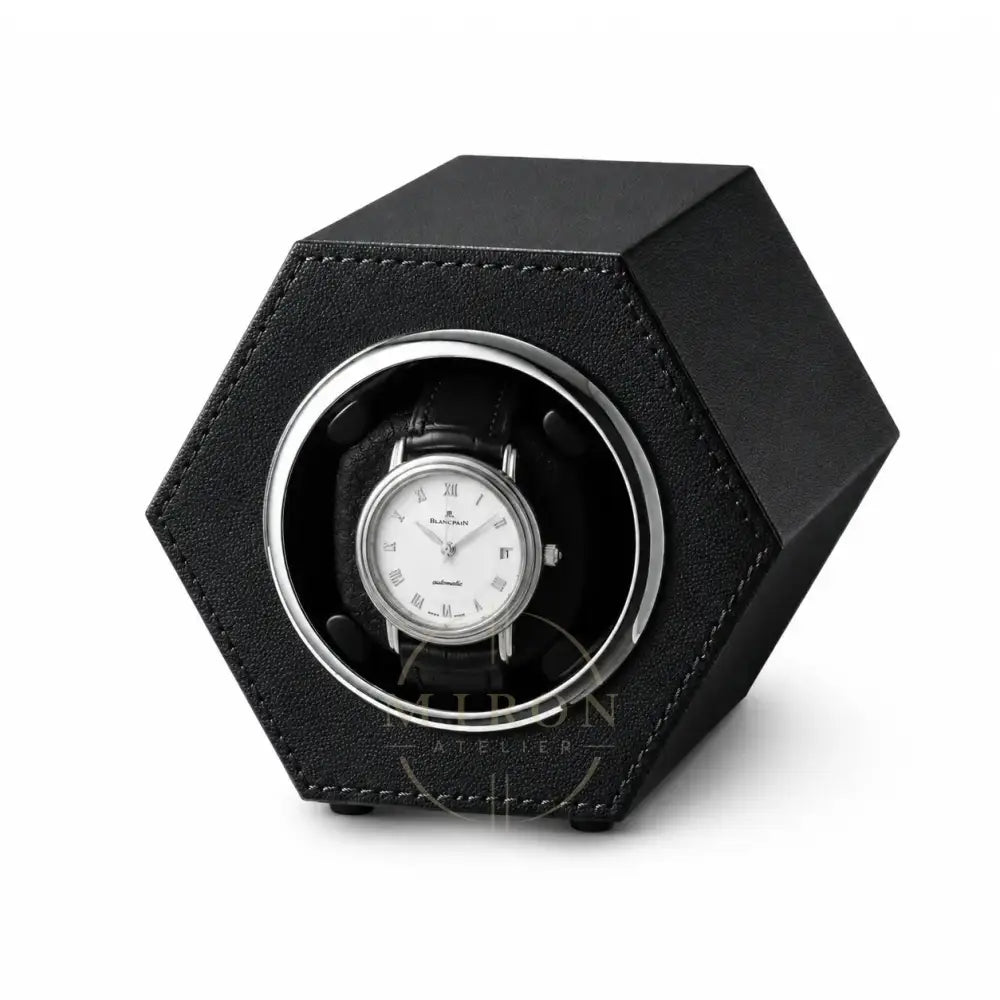 Blanc Pain watch in a black auto watch winder 
