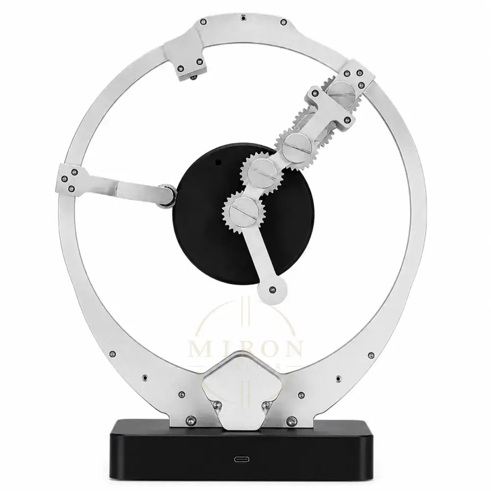 Mechanical watch winder with gears on a white background