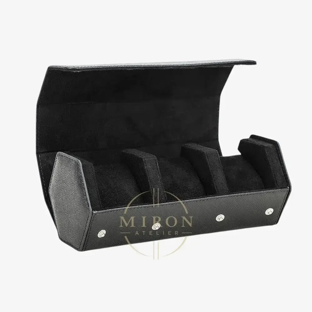 Black Watch Roll - Hexagone 3 - Black - Watch Case