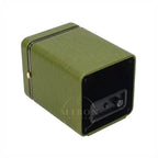 Green watch winder close-up 