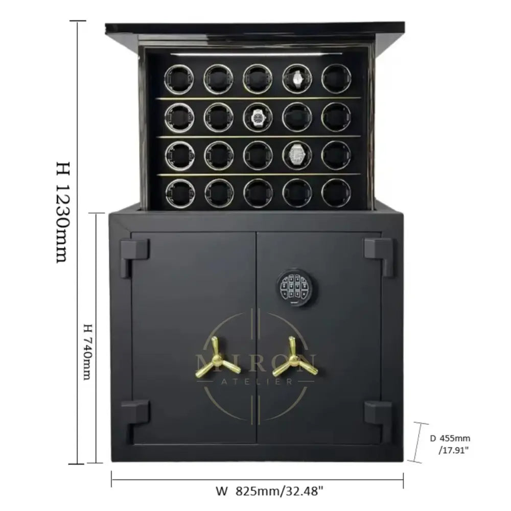 Dimensions of the luxury Miron Atelier's watch winder