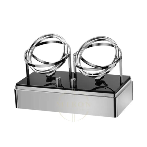 Duo Orbital Watch Winder Silver
