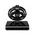 Black and silver mechanical watch winder for automatic watches.