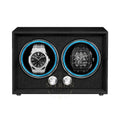 Luxury Watch Winder Matte with 2 luxury watches Audemars and Hublot rotating inside