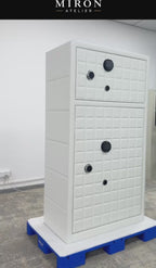 Video presentation of the Miron Atelier's custom watch winder safe.