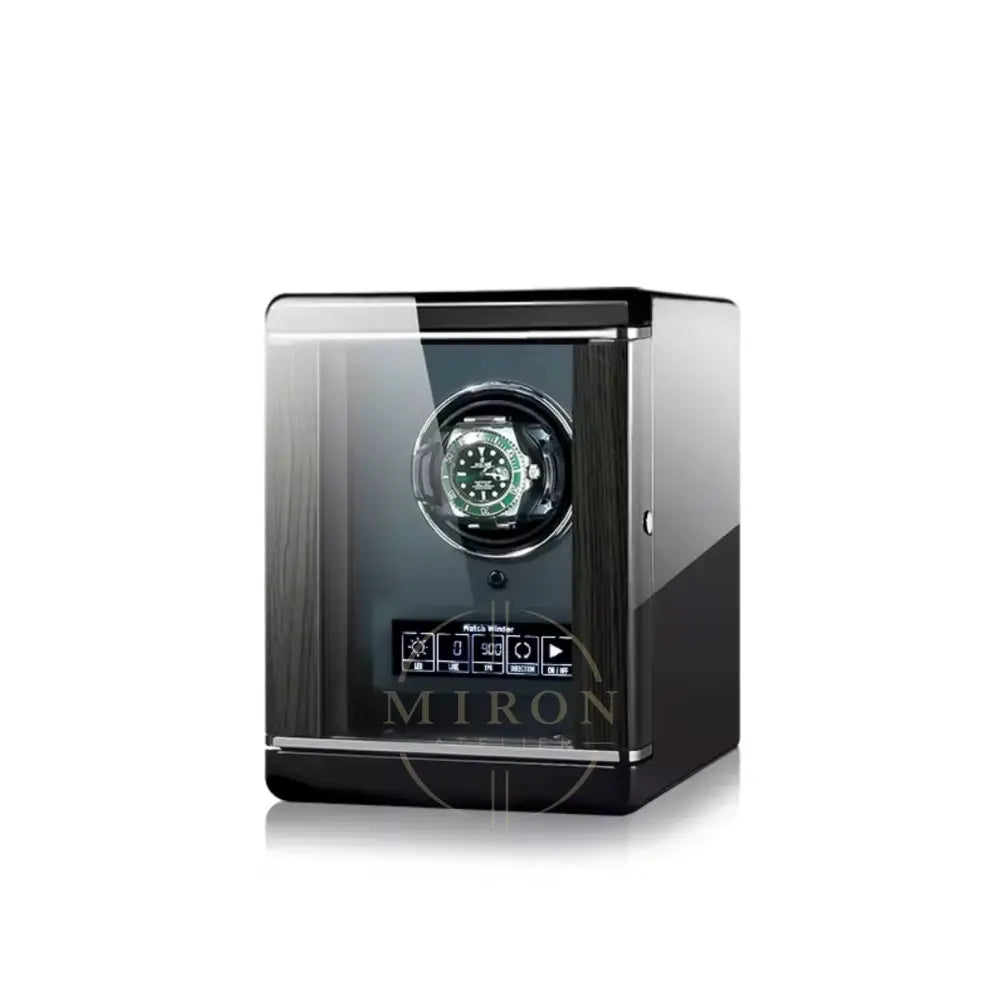 Watch winder with digital display. Miron Atelier Brand