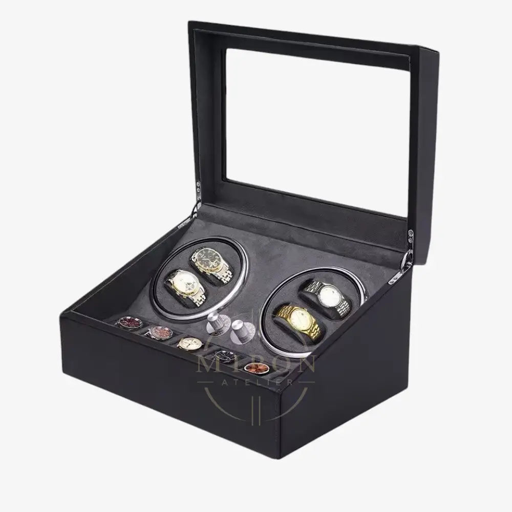 watch winder full of luxury watches