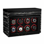Black watch winder for luxury watch collector